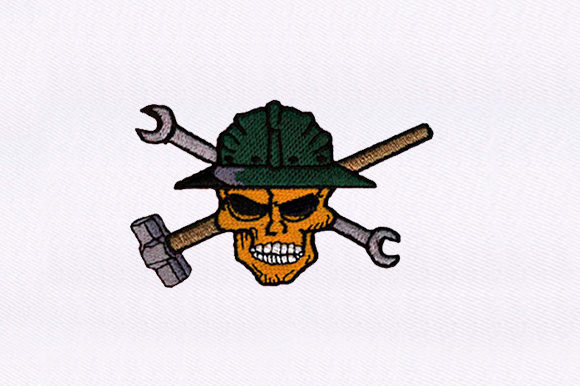 A Detailed Review of the Skull with Tools Embroidery Design