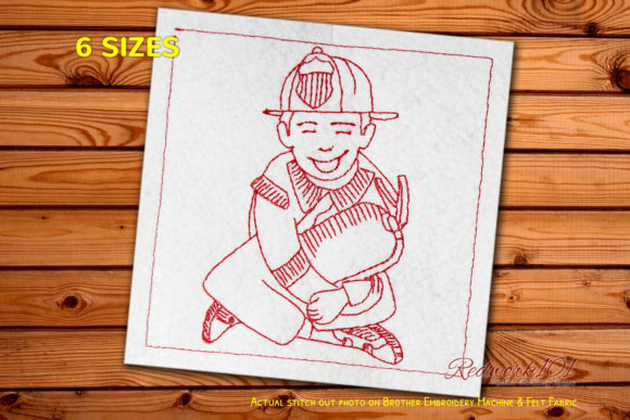 A Friendly Firefighter Bluework Design for Everyday Projects
