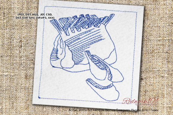 A Lamb and Mutton Chops Redwork Embroidery Review
