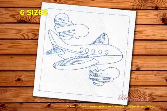 A Professional's Review: The Airplane in Cloud Embroidery Design