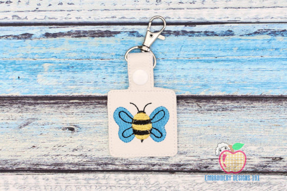 A Real-World Review of the Striped Flying Bee in the Hoop Keyfob