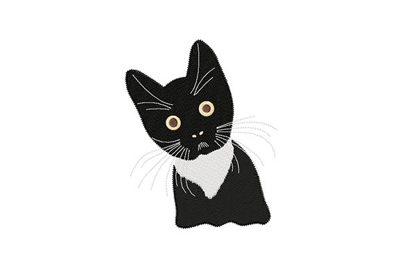 An Embroidery Designer's Hands-On Review of Cute Black Kitten