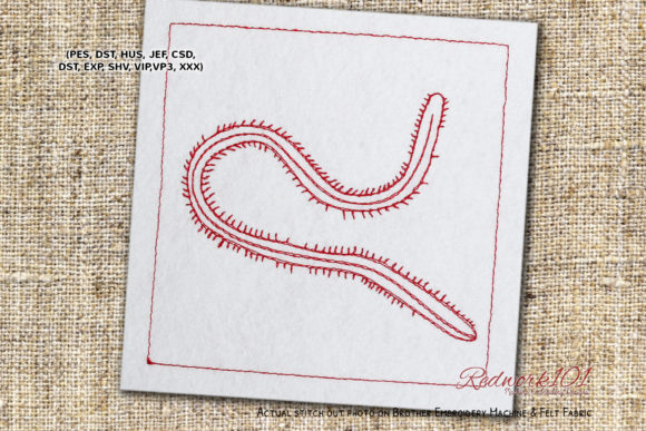 Bristle Worm: A Cozy & Playful Embroidery Design for Personalized Gifts