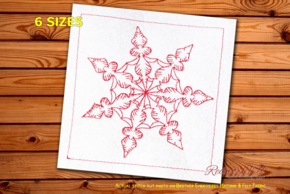Christmas Snowflake Redwork: A Designer's Review for Personalized Gifts