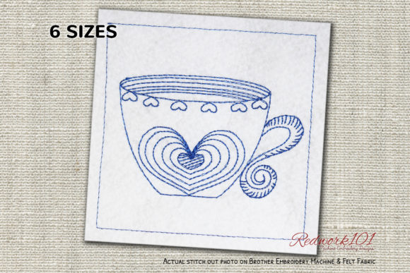 Embroidered Valentine's Coffee Cup for Personalized Gifts