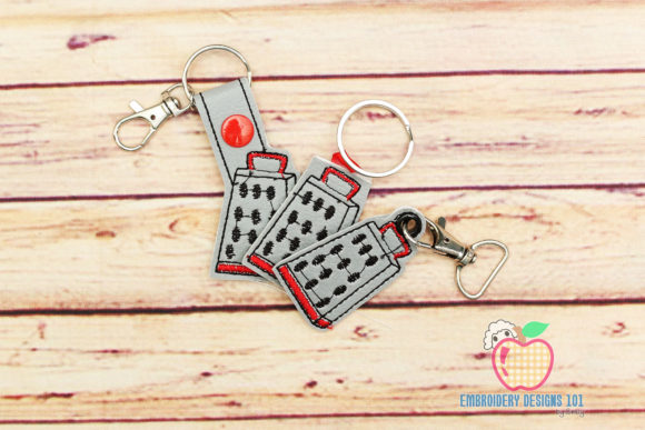 Grater Keyfob: A Holiday Kitchen Embroidery Design