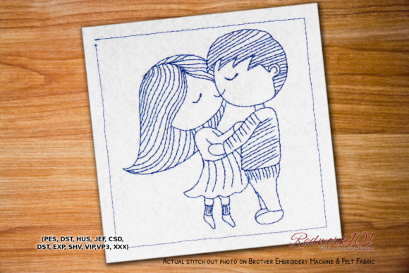 Love Kiss Romance Bluework Embroidery Review