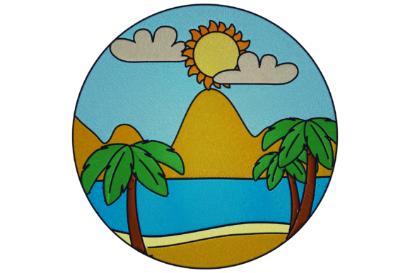 Palm Tree, Island Embroidery Design: A Professional's Review