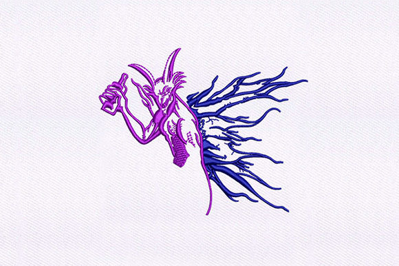 Purple Devil Puff Design: A Halloween Embroidery Seller's Review