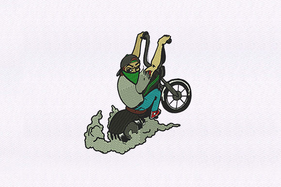 Reviewing the Attitude Biker Embroidery Design