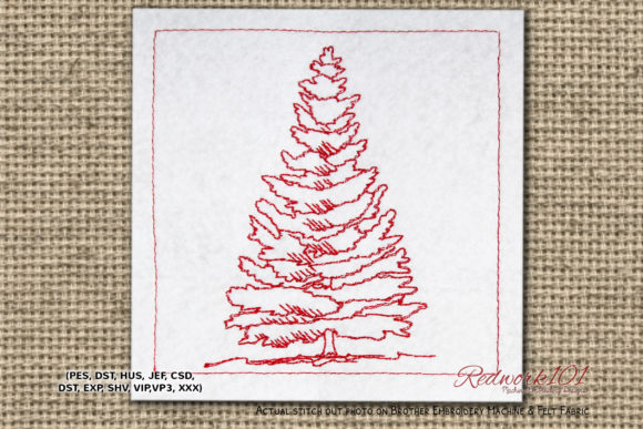 Spruce Tree Redwork: A Practical Review for Project Use