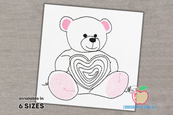 Teddy Bear Holding Heart: A Sketch Design Review
