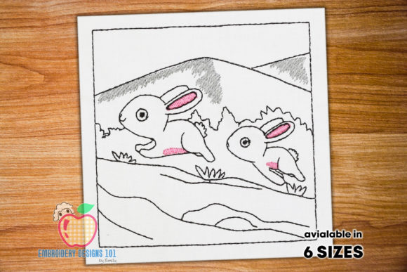 Two Bunnies Running: A Boutique Sweatshirt Embroidery Review